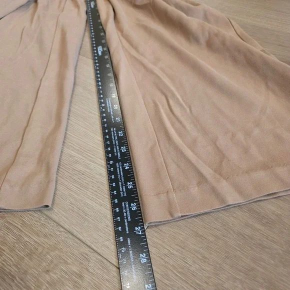 Autres Filles Womens Wide Leg Drawstring Trousers Tan Camel Size Large - Picture 8 of 11